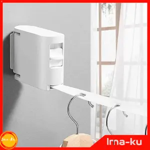 Jemuran Baju Indoor Praktis Dalam Ruangan Model Tali Retractable