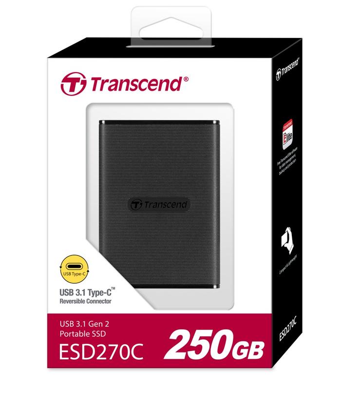 Gambar Transcend External SSD ESD270C (USB 3.1 Gen 2, Type C) - 500GB dari Redcomp Kota Administrasi Jakarta Pusat Tokopedia