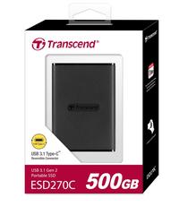 Gambar Transcend External SSD ESD270C (USB 3.1 Gen 2, Type C) - 500GB dari Redcomp Kota Administrasi Jakarta Pusat 2 Tokopedia