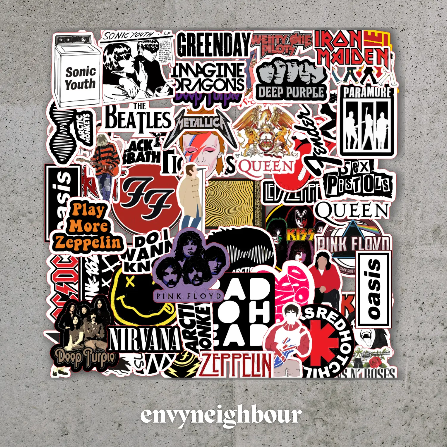 Sticker Band Retro (Isi 50+ pcs)