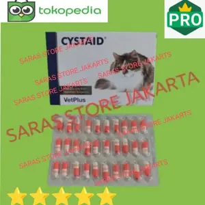 Cystaid ORIGINAL VetPlus obat saluran dan kantung kemih kucing - Per 1 Kapsul