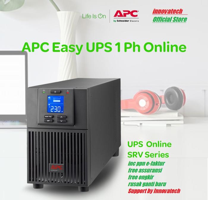 Promo APC SRV1KI SRV1KIE SRV1KI-E Easy UPS Smart Online 1000VA Cicil 0% ...