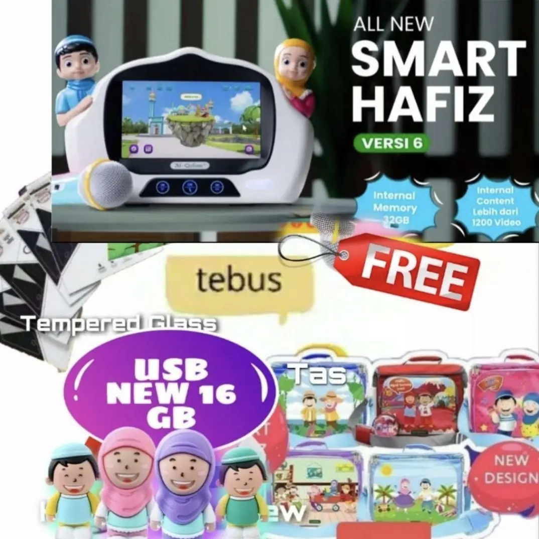 Smart Hafiz dan USB 16GB [Bonus Meja Lipat/ Tas dan Screen Guard]
