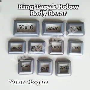 Ring tapak hollow minimalis ornamen aksesoris pagar besi