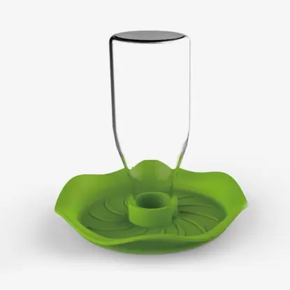 Water Dish Dispenser Tempat Air Minum BUNGA hijau NW-16