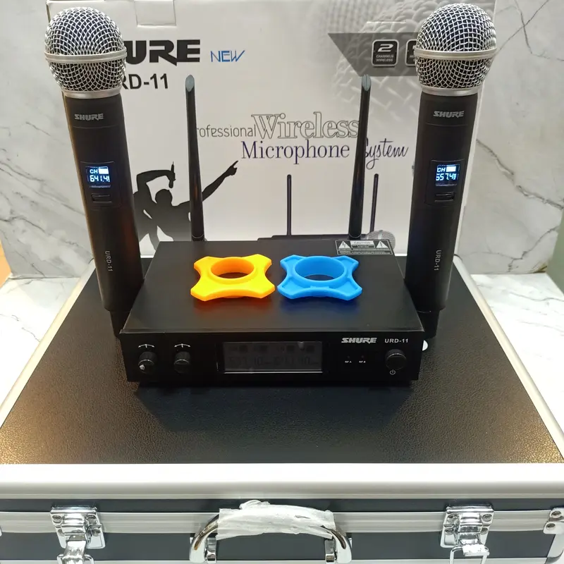 Mic Wireless Shure URD 11 / URD11 2 Mic Handle Free Hardcase 1