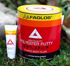 Dempul Alfagloss 3 Kg + hardener Mobil/Motor/Besi/Kayu/Alum/Fiber