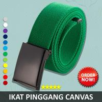 Gambar Sabuk Ikat Pinggang Kanvas Pria Terbaru - One Size, 120cm x 3,5cm, Pilihan Warna Banyak - Belt - MBELT 17 dari Gudang Fashion Id Kota Administrasi Jakarta Barat 2 Tokopedia