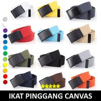 Gambar Sabuk Ikat Pinggang Kanvas Pria Terbaru - One Size, 120cm x 3,5cm, Pilihan Warna Banyak - Belt - MBELT 17 dari Gudang Fashion Id Kota Administrasi Jakarta Barat 1 Tokopedia