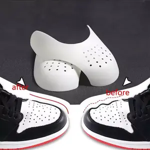 Shoe Shield Protector Sneaker Anti Crease Pelindung Sepatu Bahan PE + TPR Warna Hitam/Putih Ukuran EU S/L Solusi Evolusi untuk Mencegah Berhentinya Sepatu Kets Favorit Anda