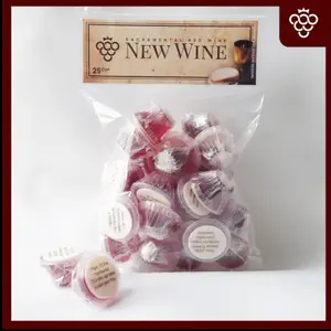 Paket Anggur Perjamuan Kudus Isi 25 + Hosti Ayat