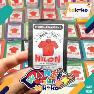 Wantex Pewarna Pakaian Cap Nilon 30 Warna untuk Semua Jenis Kain Solusi Kusam dan Luntur Harga 1pc