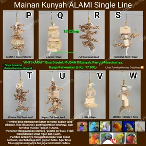 Mainan kunyah Parrot Natural SS-M