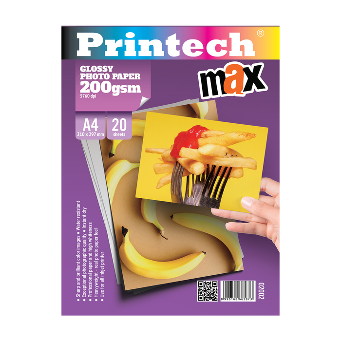 Gambar Kertas Foto / Photo Paper Printech Glossy MAX A4 200gsm - 02002 dari printech Kota Administrasi Jakarta Utara Tokopedia