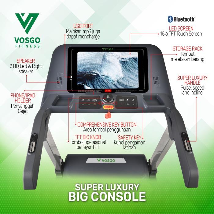 Alat Fitness Murah Treadmill Elektrik Vegas Vosgo 3