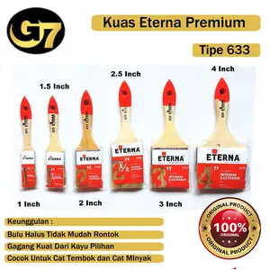 Kuas Cat Tembok 1 Inch 1.5 Inch 2 Inch 2.5 Inch 3 Inch 4 Inch Eterna