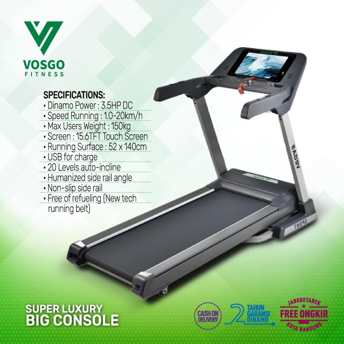 Alat Fitness Murah Treadmill Elektrik Vegas Vosgo 5