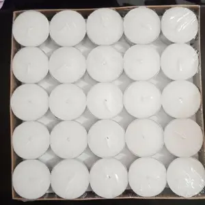lilin tablet tealight 100pc 4 jam buat tungku aromaterapi, cafe, spa