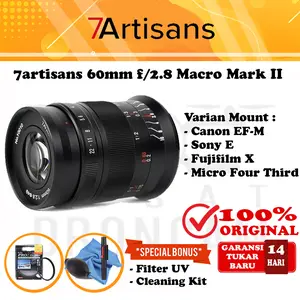 Lensa Manual 7Artisans 60mm F2.8 Macro For Sony E-Mount Black