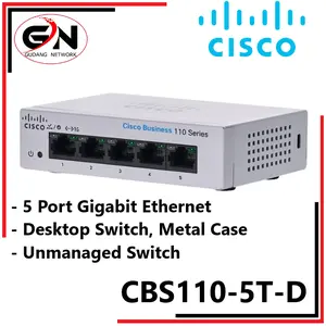 Cisco Business CBS110-5T-D Unmanaged Switch 5 Port GE Desktop