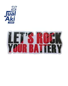 Stiker let's rock your Battery