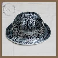 Gambar Helm Ukir Kotagede jogja Souvenir Pertambangan Custom Petrochina dari toko perak kotagede silver Kota Yogyakarta 3 Tokopedia