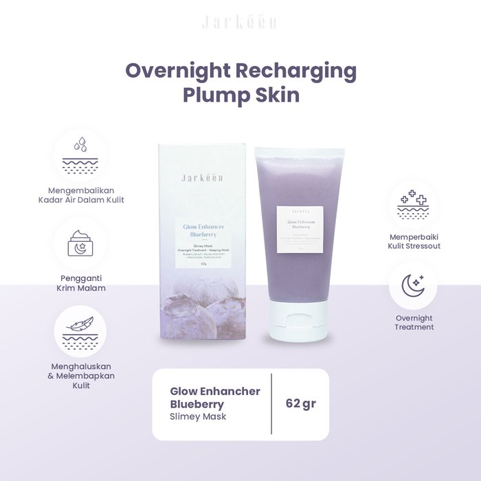Gambar Glow Enhancer Blueberry Slimey Mask dari Jarkeen Kab. Bandung Barat Tokopedia