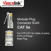 Gambar Vascolink RJ45 Connector Cat5E 1 pack Isi 100pcs dari PTSOLID Kota Administrasi Jakarta Barat 3 Tokopedia