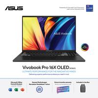 Gambar Asus Vivobook Pro 16X OLED N7601ZM [i9-12900H|RTX 3060|RAM 32GB|SSD 1TB|Win11|OHS21] - Black dari megacom.id Kota Administrasi Jakarta Pusat 1 Tokopedia