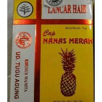 Jamu Lancar Haid Ori Jamu Cap Nanas Merah Asli