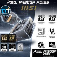 Gambar MSI MEG Ai1300P PCIE5 - 1300W 80+ Plus Platinum Fully Modular PSU dari Duta Mandiri Infokom Kota Administrasi Jakarta Pusat 1 Tokopedia