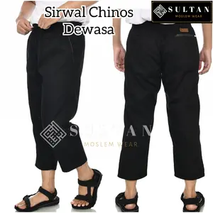 Celana Sirwal Chinos Dewasa Laki Laki Pria Muslim Size M L XL XXL