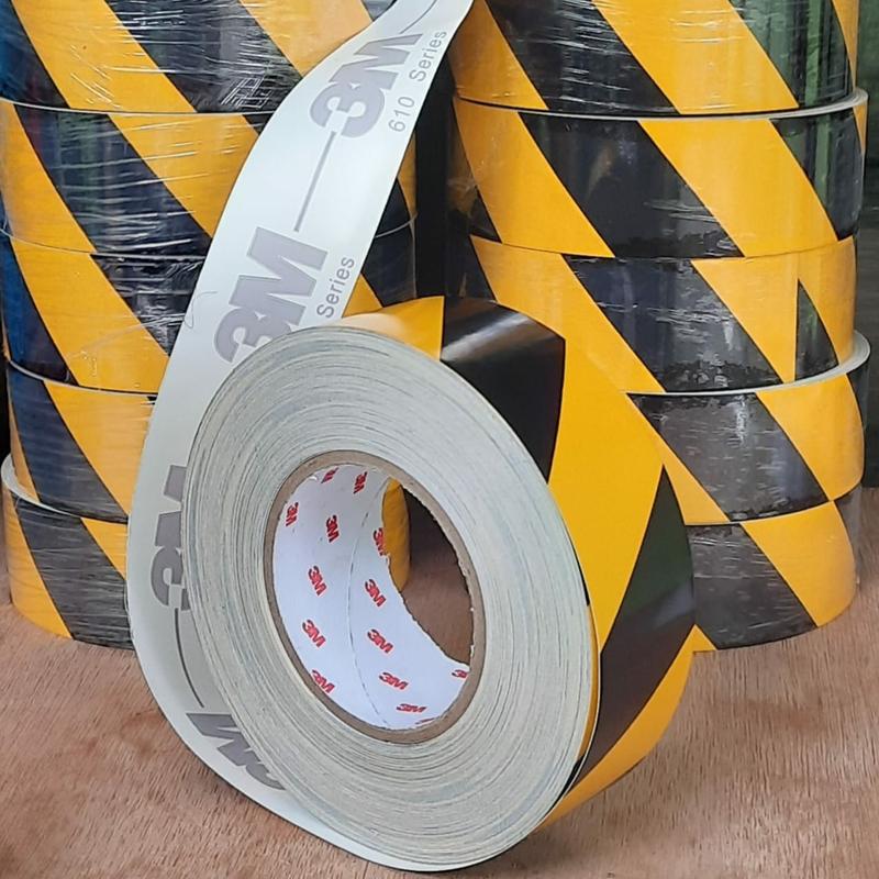 Sticker 3M 610 ZEBRA Reflective/Scotlite Police line kuning hitam ...
