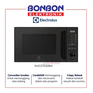 ELECTROLUX Microwave Oven 27L EMC27D22BM / EMC 27D22 BM Ultimate Taste