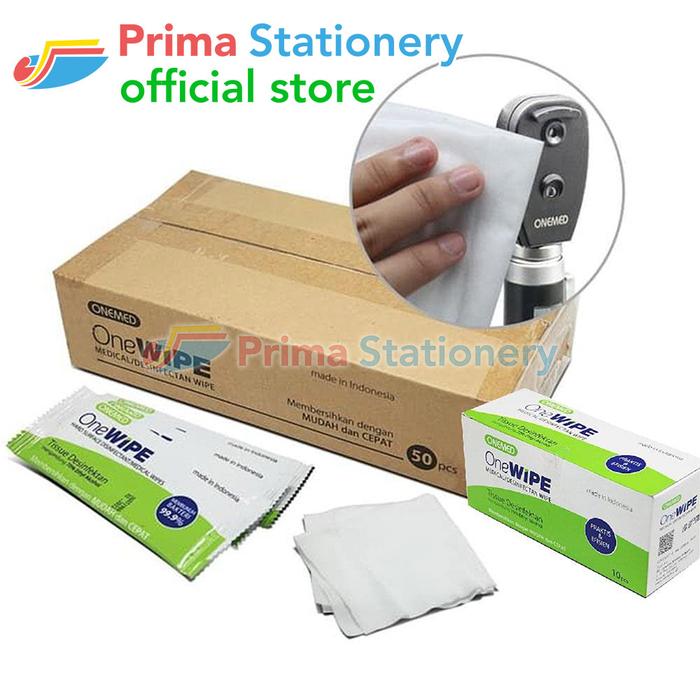 Gambar OneMed OneWipe Disinfectant Box /50 Tisu Disinfectant Desinfektan dari Prima Stationery Official Kota Administrasi Jakarta Utara Tokopedia