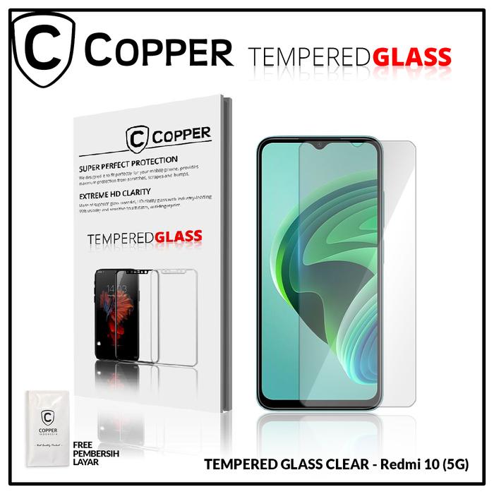 Gambar COPPER Tempered Glass - compatible For Redmi 10 (5G) | FULL CLEAR Premium dari Copper Indonesia Kota Administrasi Jakarta Barat Tokopedia