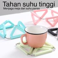 Gambar CEO Tatakan Piring Adjustable Anti Panas Bahan Karet dan Stainless - Merah Muda dari CEO Official Store Kota Tangerang 5 Tokopedia