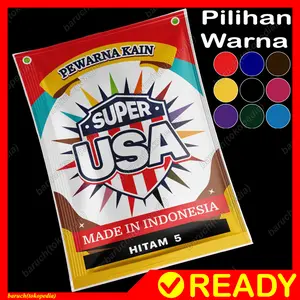 Wantex Wantek Bahan Pewarna Kain Super USA Sumbo Bubuk Serbuk Powder