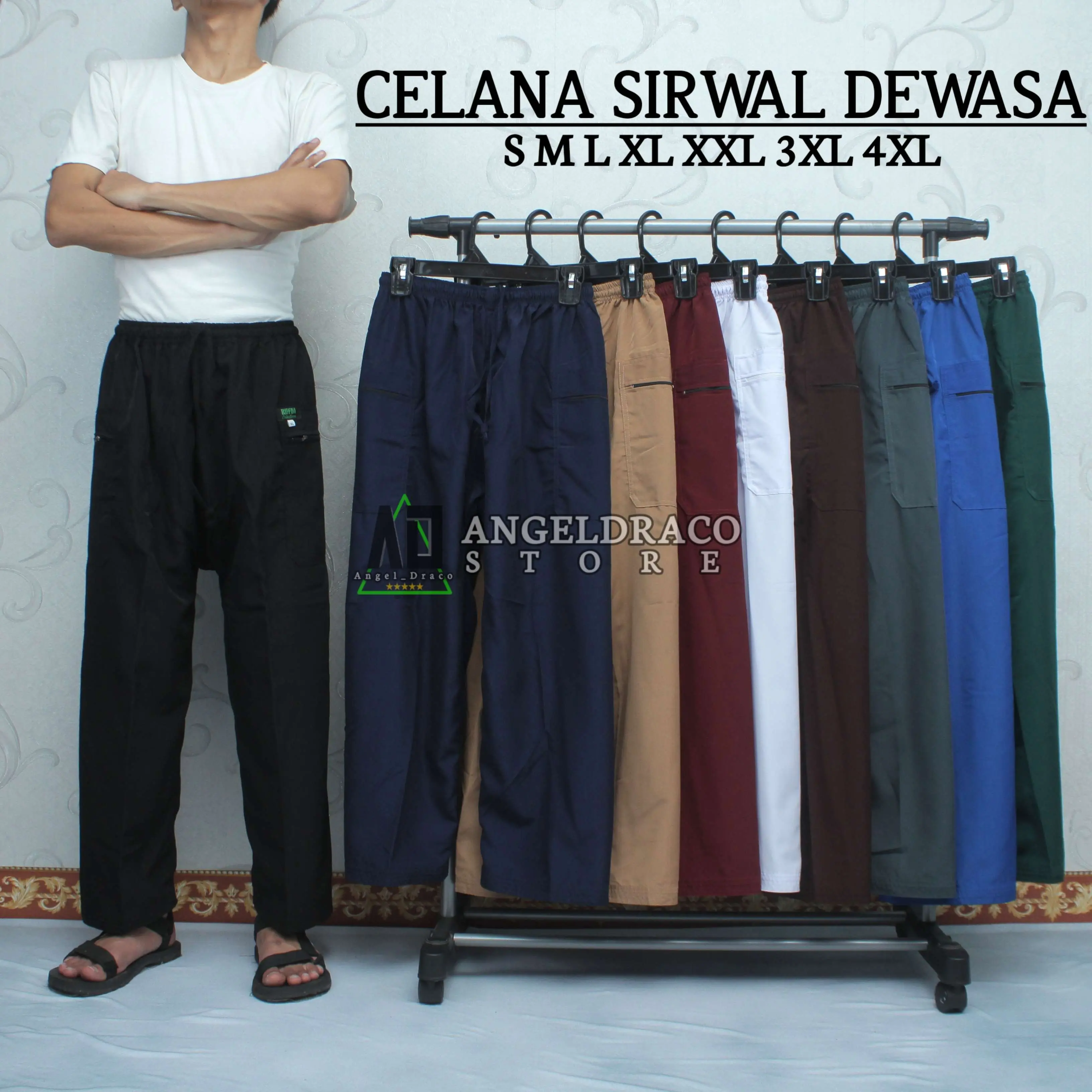 Celana Sirwal Haji Pangsi Komprang Dewasa Murah Premium Muslim Pria
