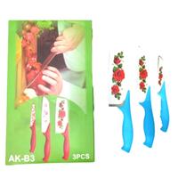 Gambar Pisau Set Motif Bunga isi 3 pcs Warna - Warni Random Color dari Formiana Kota Surabaya 2 Tokopedia