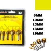 Gambar SLBO33-005 MATA BOR 5pcs COUNTERSINK DRILL SEKRUP SKRUP TANAM SOLID dari RAJANE TEKNIK Kota Depok 3 Tokopedia