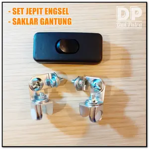 PAKET JEPIT KACA MODEL ENGSEL UNTUK KIPAS AQUARIUM
