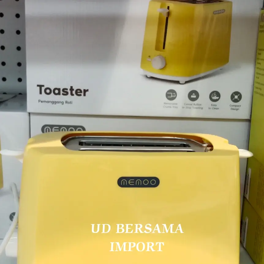 MEMOO Toaster 2 Slice/Alat Pemanggang Roti 700W