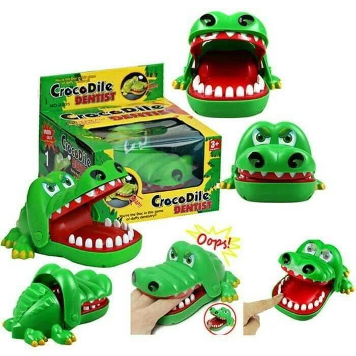 Mainan Buaya Gigit Jari (Box) - Crocodile Dentist Game 0