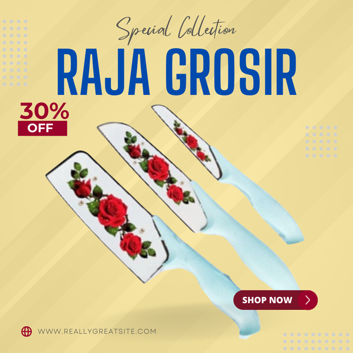 Gambar Pisau Set Motif Bunga isi 3 pcs Warna - Warni Random Color dari Formiana Kota Surabaya Tokopedia