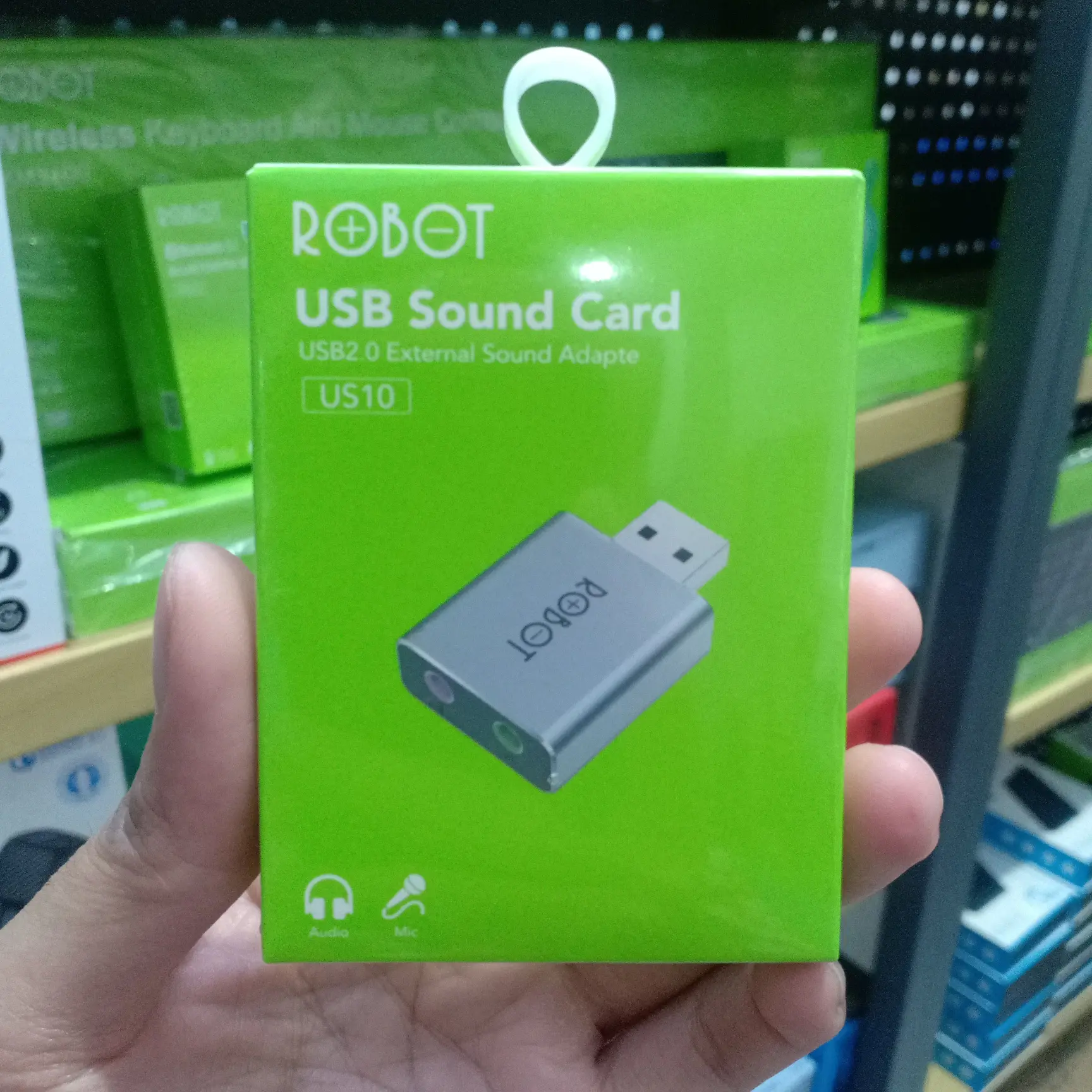 usb sound card robot US10 USB 2.0 external sound adapter