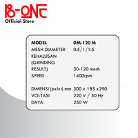 Gambar Mesin Grinding - Microphyte Disintegrator dari B-ONE Official Store Kab. Tangerang 2 Tokopedia