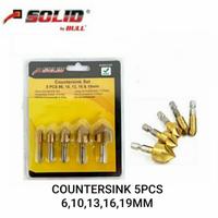 Gambar SLBO33-005 MATA BOR 5pcs COUNTERSINK DRILL SEKRUP SKRUP TANAM SOLID dari RAJANE TEKNIK Kota Depok 2 Tokopedia