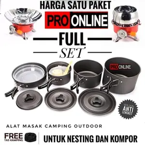 Cooking Set DS 500 - Alat masak Camping dan kompor Camping Outdoor