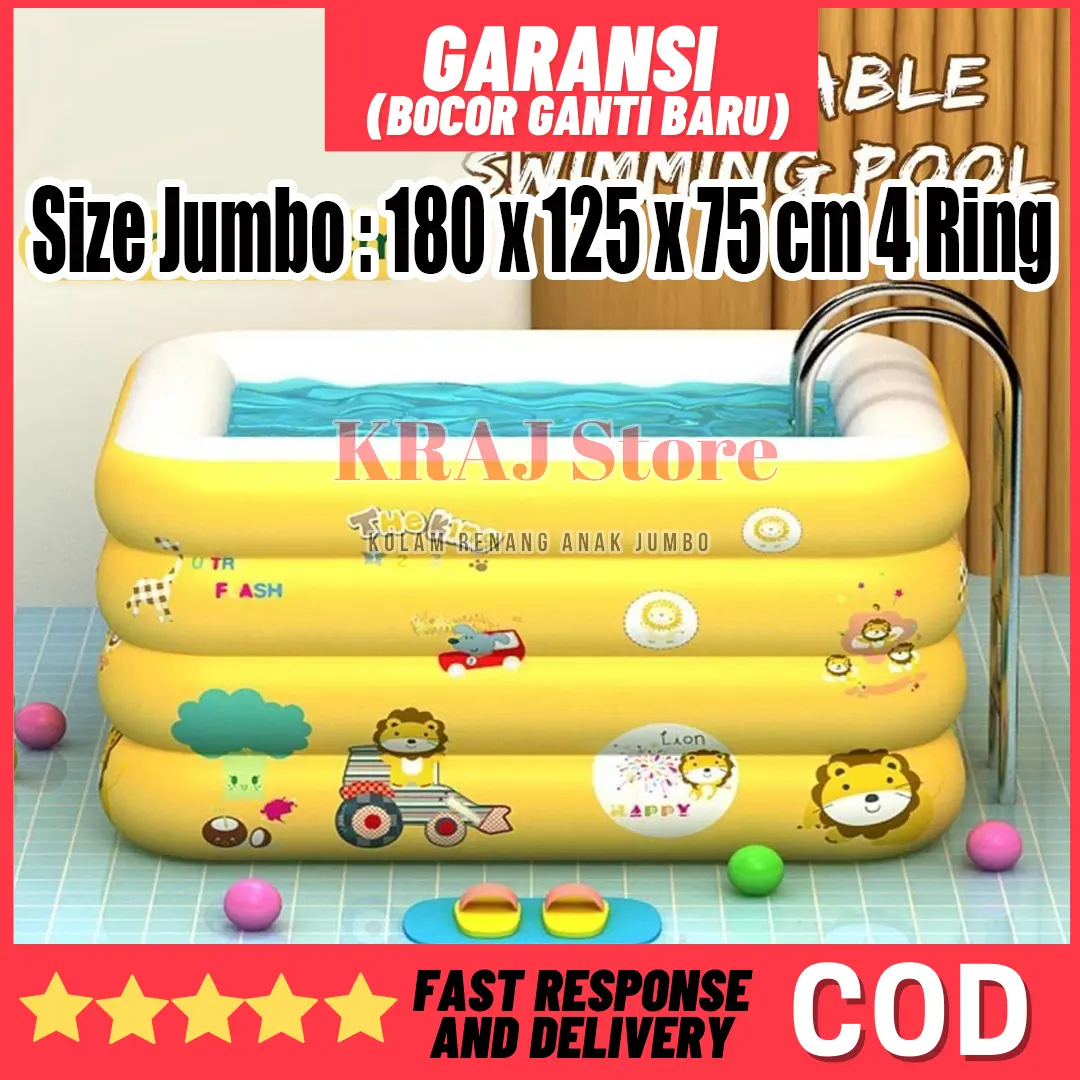 PAKET KOLAM RENANG BAYI BABY SPA JUMBO INTIME 4 RING GARANSI BOCOR